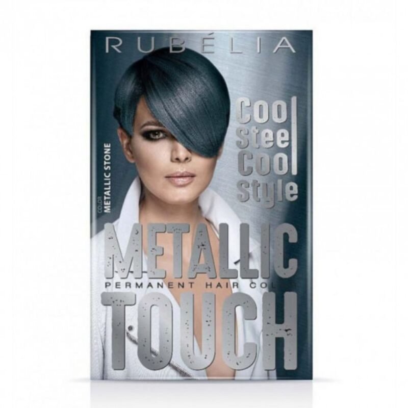 RUBELLA plaukų dažai Metallic Touch Stone Grey, 2x50 ml + 15 ml