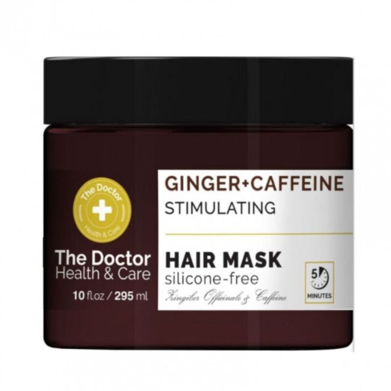 THE DOCTOR plaukų kaukė Imbieras + Kofeinas Stimuliuojanti, 295 ml