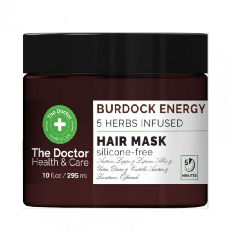 THE DOCTOR plaukų kaukė Varnalėšų energija su 5 Žolelėmis, 295 ml