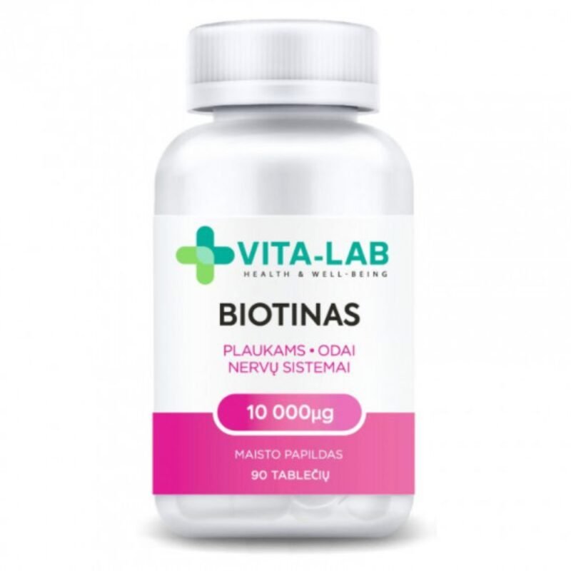 VITA-LAB maisto papildas Biotinas 10000 µg, 90 tablečių
