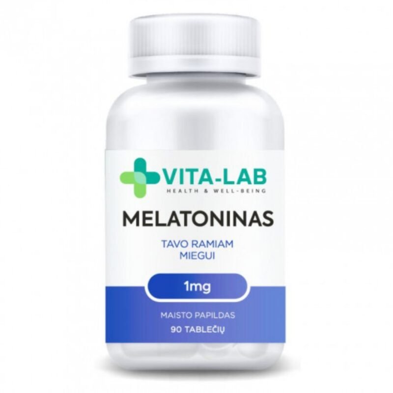 VITA-LAB maisto papildas Melatoninas 1 mg, 90 tablečių