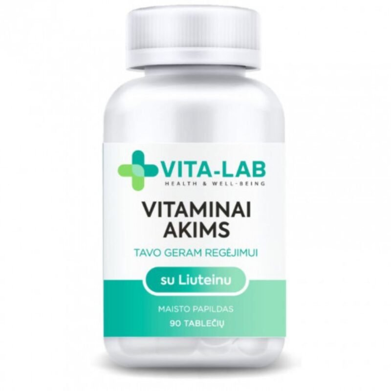 VITA-LAB maisto papildas Vitaminai akims su Liuteinu, 90 tablečių