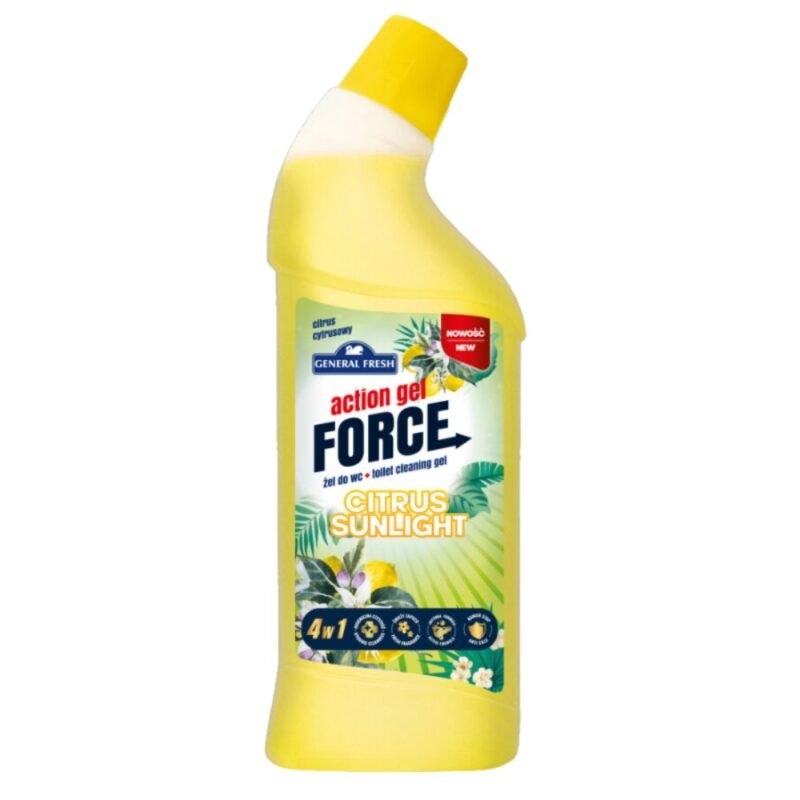 WC valiklis GENERAL FRESH ACTION GEL FORCE CITRUS SUNLIGHT, 1 l