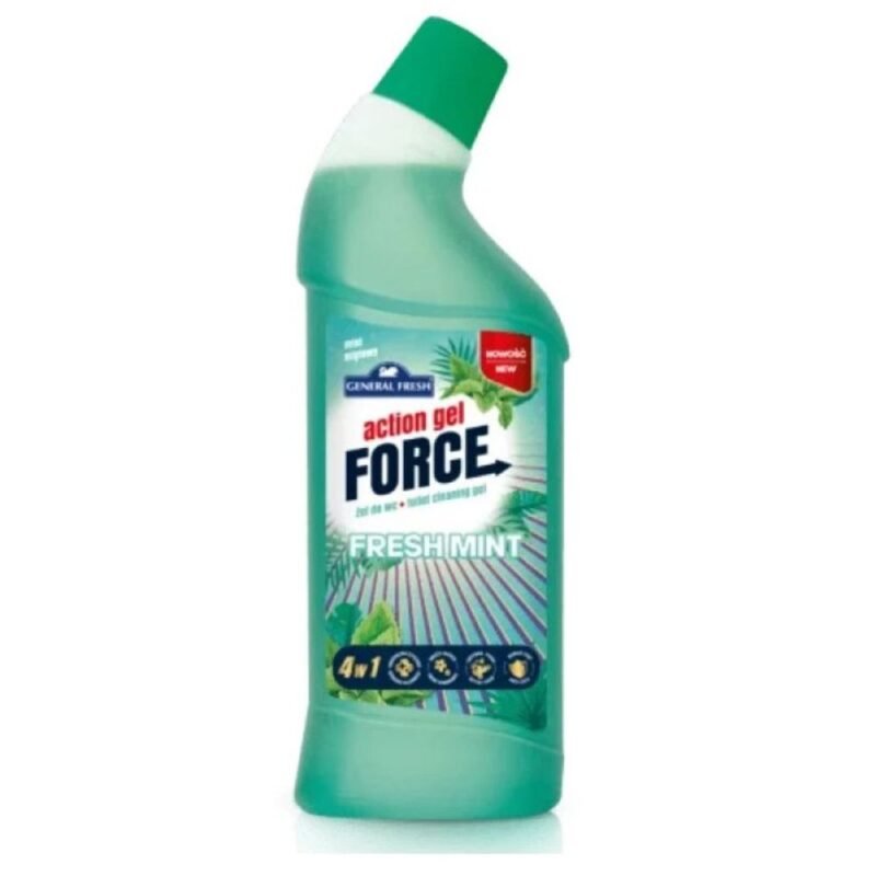 WC valiklis GENERAL FRESH ACTION GEL FORCE FRESH MINT, 1 l