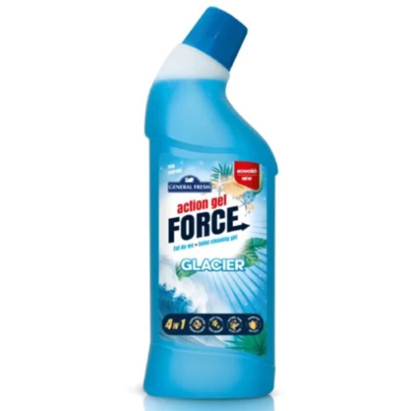 WC valiklis GENERAL FRESH ACTION GEL FORCE GLACIER, 1 l