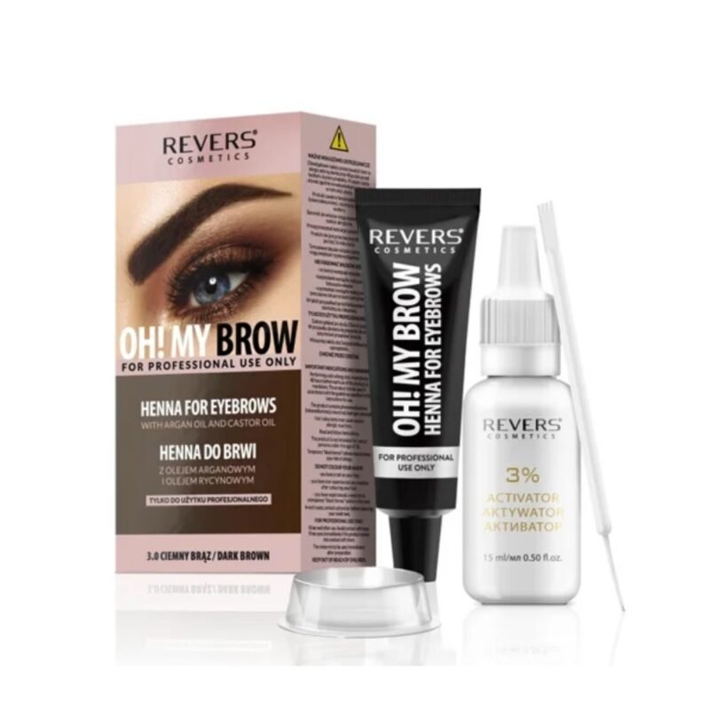 Antakių dažai REVER’S COSMETICS OH! MY BROW creamy henna 3.0 Ruda