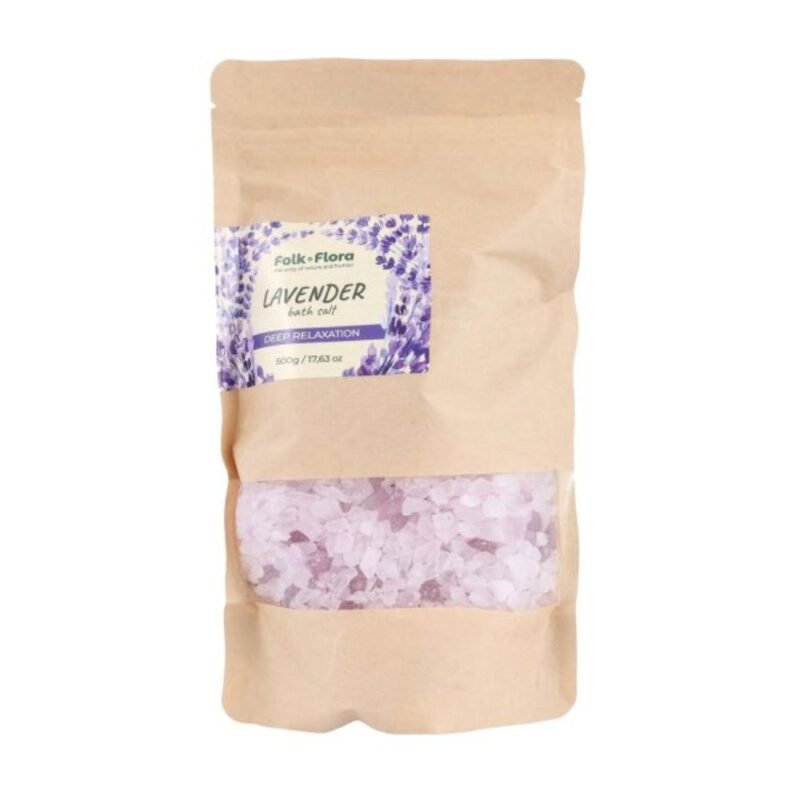 FOLK & FLORA LAVENDER DEEP RELAXATION vonios druska, 500 g