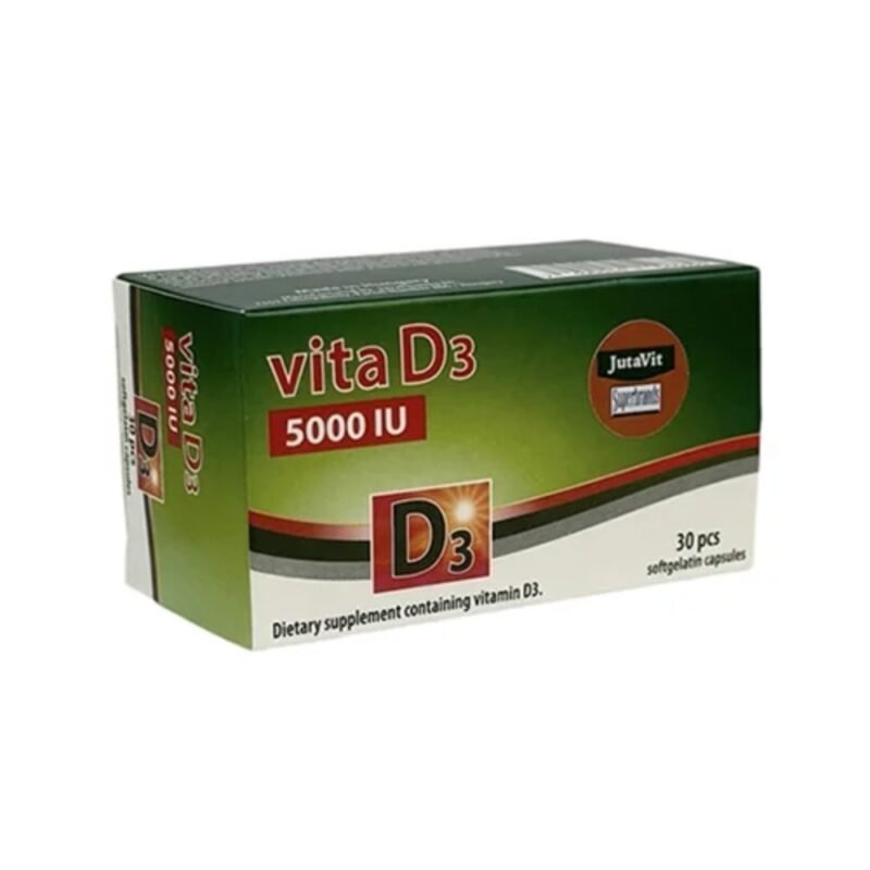 Maisto papildas VITAMINAS D3 JUTAVIT, 30 kapsulių