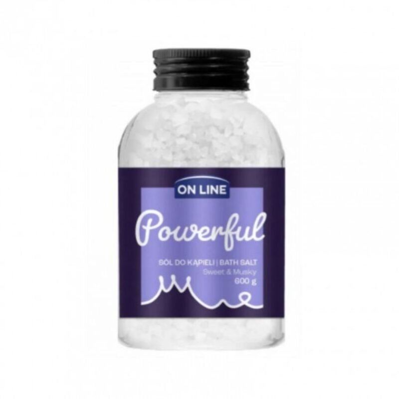 ON LINE vonios druska Powerful Sweet & Musky, 600 g
