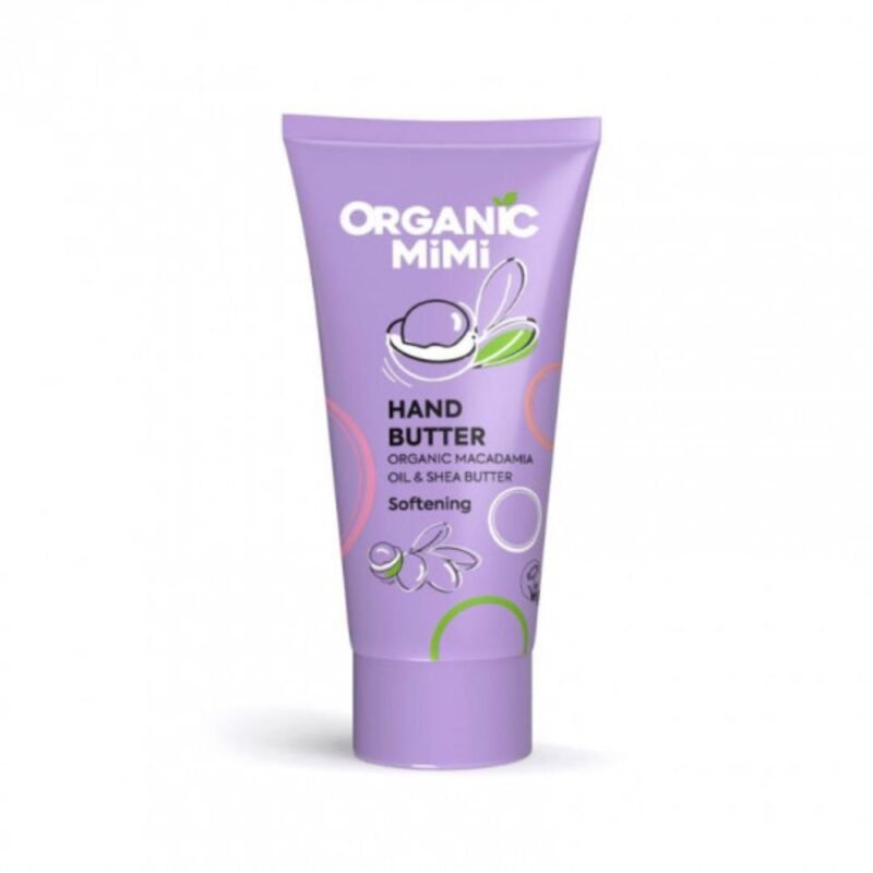 ORGANIC MIMI rankų sviestas minkštinamasis Makadamija ir taukmedis, 50 ml