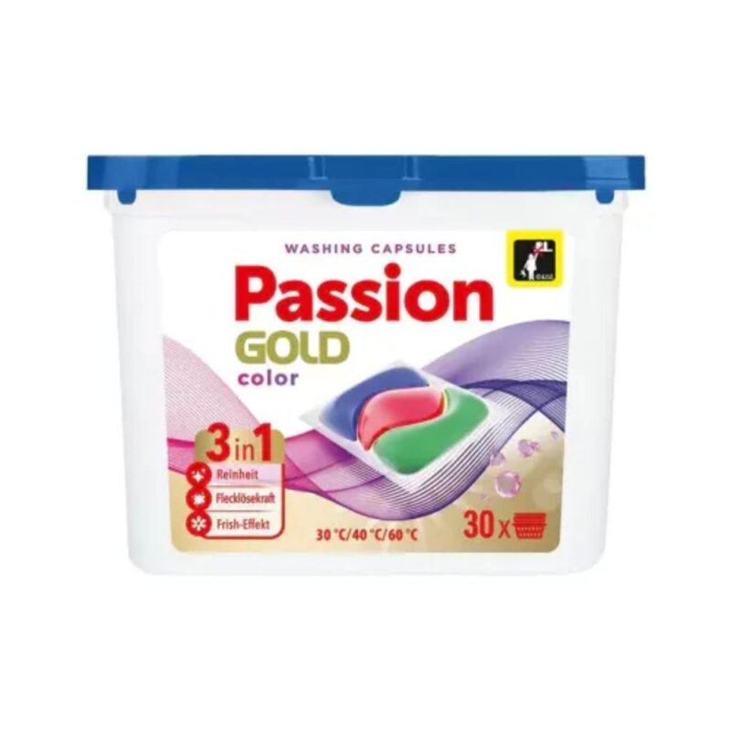 Skalbimo kapsulės PASSION GOLD 3in1 COLOR, 30 vnt.