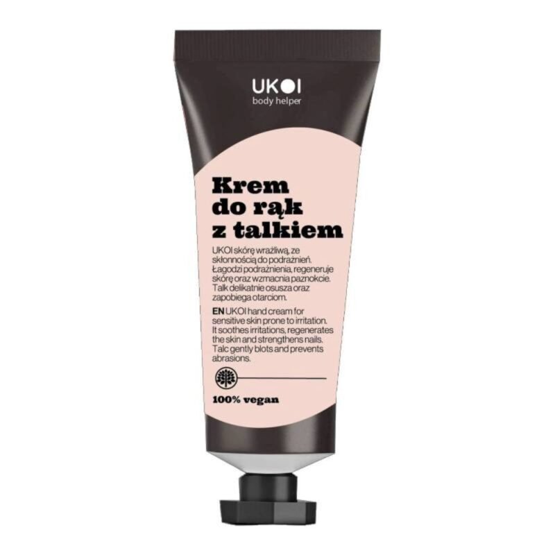 UKOI kremas Urea + talk tinkantis rankoms, linkusioms į prakaitavimą ir dirglumą, 75 ml