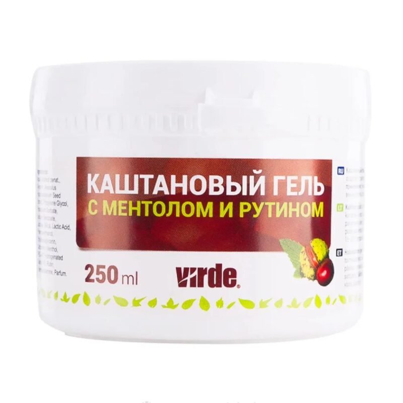 VIRDE kaštonų gelis su mentoliu ir rutinu, 250 ml