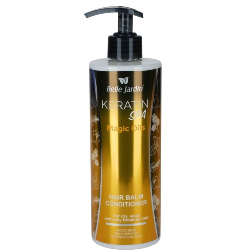 BELLE JARDIN plaukų balzamas kondicionierius Magic Oils + keratinas, 400 ml