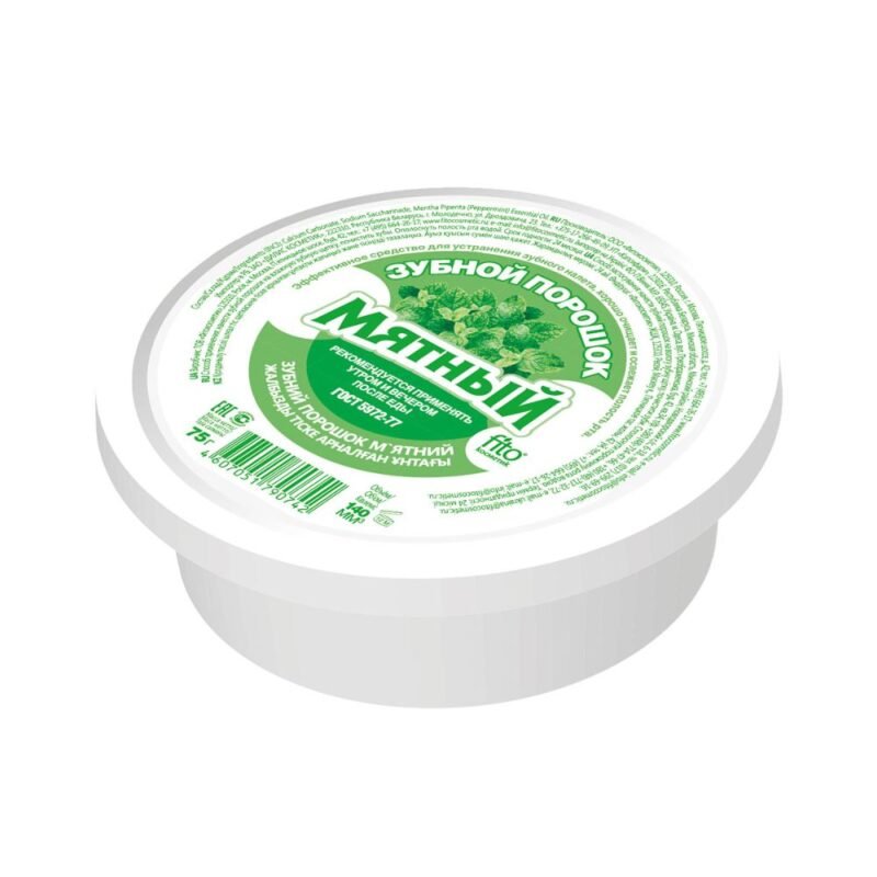 Balinamieji dantų milteliai Fito Cosmetic Mėta, 75 g