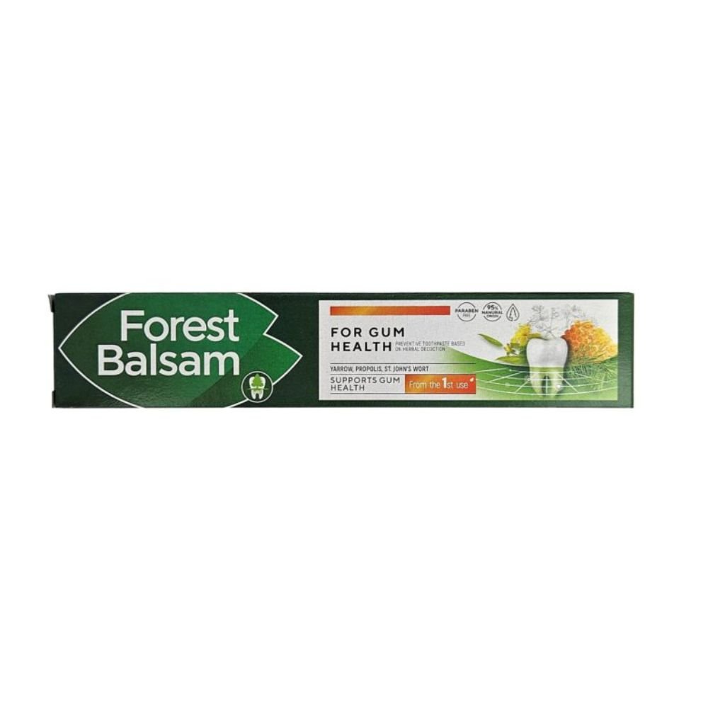 FOREST BALSAM Dantų pasta su bičių pikiu ir jonažolių ekstraktu žolelių nuoviro pagrindu, 75 ml