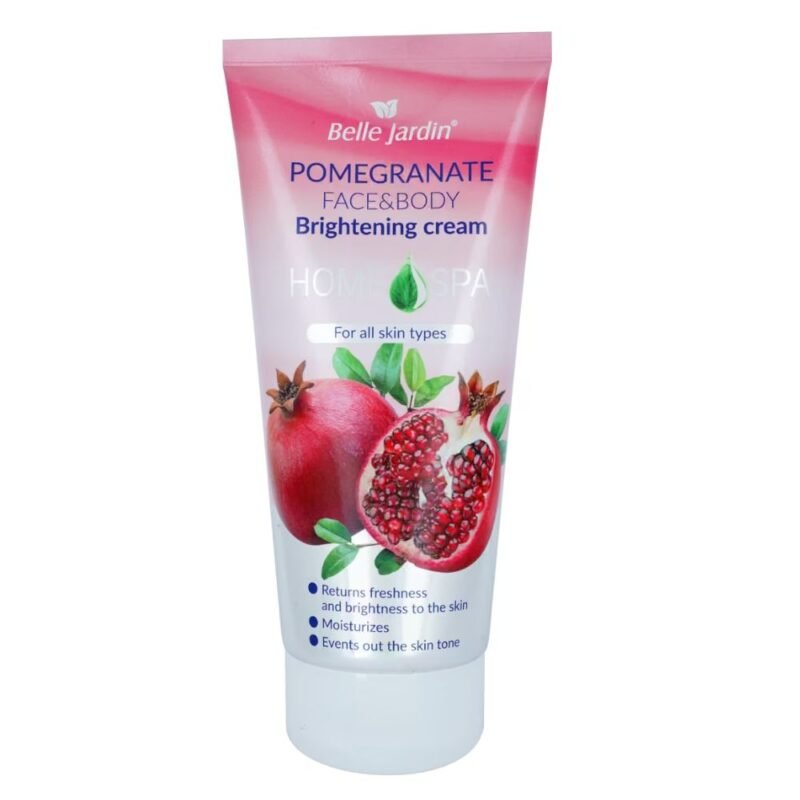 Skaistinamasis veido ir kūno kremas BELLE JARDIN Home Spa su granatu, 200 ml