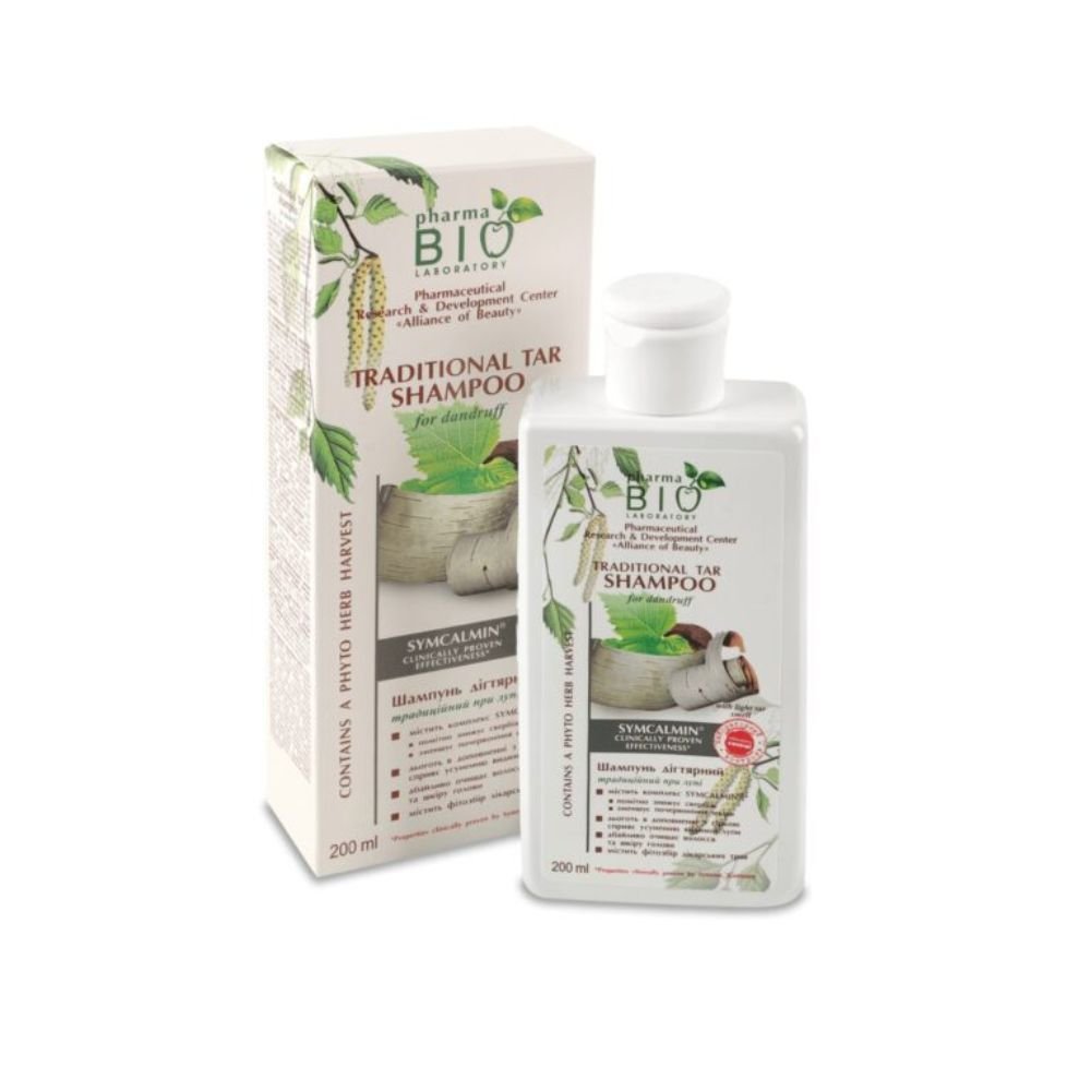 PHARMA BIO LABORATORY tradicinis deguto šampūnas nuo pleiskanų, 200 ml