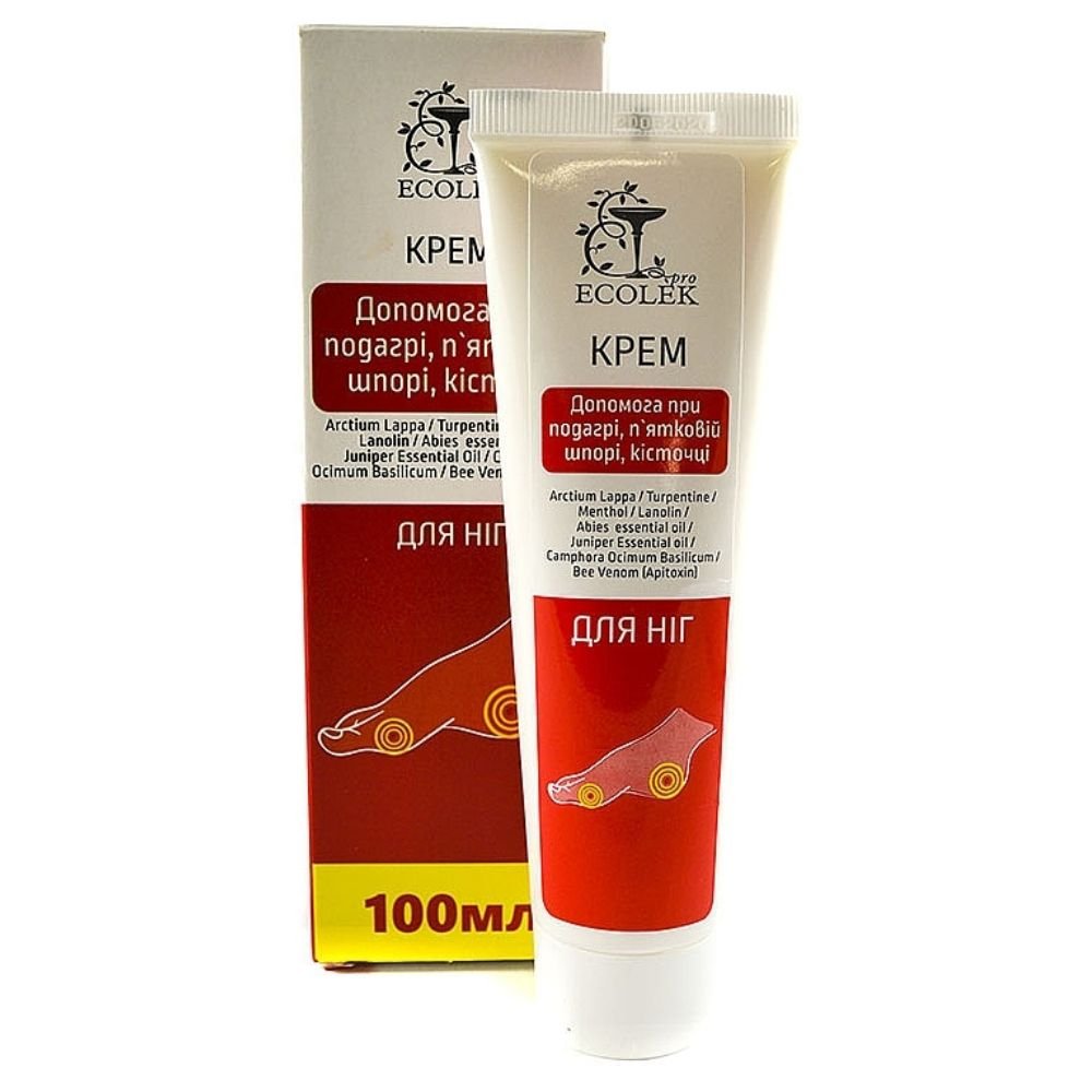Pėdų kremas nuo podagros ECOLEK, 100 ml