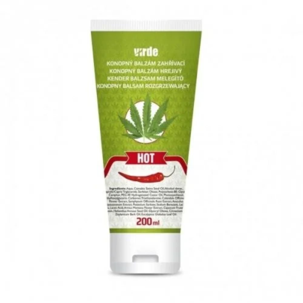 VIRDE šildantis balzamas su kanapių sėklų aliejumi, 200 ml