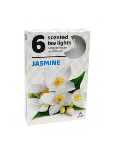 Arbatinės kvepiančios žvakutės Jazminas, 6 vnt.