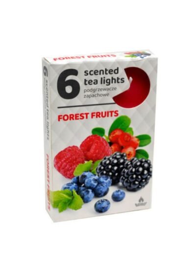Arbatinės kvepiančios žvakutės Miško uogos, 6 vnt.