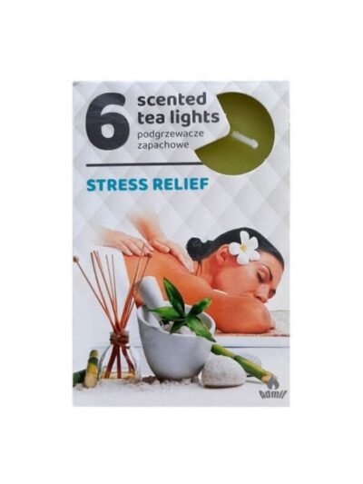 Arbatinės kvepiančios žvakutės Streso mažinimas, 6 vnt.