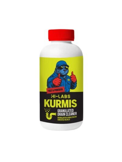 Granuliuotas kanalizacijos vamzdžių valiklis Kurmis, 500 g