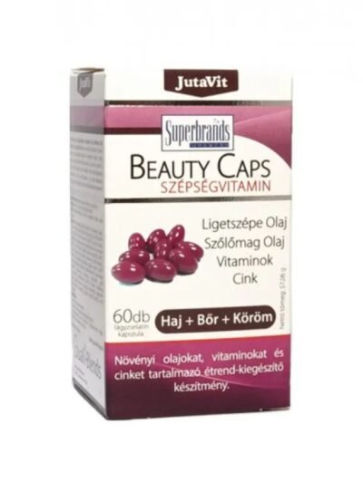 JutaVit Beauty Caps (Grožio kapsulės) plaukams, nagams, odai, 60 kapsulių