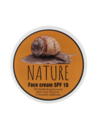 Veido kremas su sraigių sekretu NATURE SPF 10, 100 ml