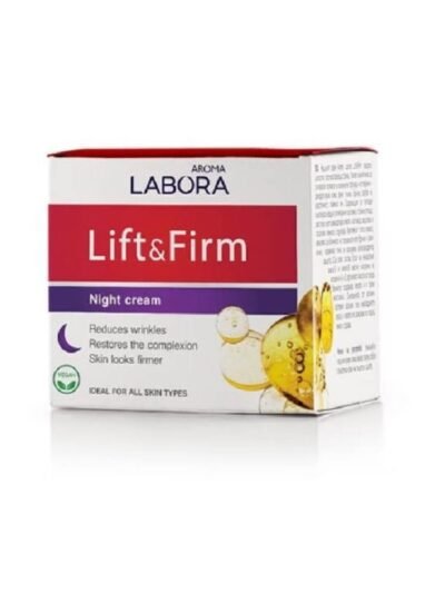 AROMA LABORA naktinis pakeliamasis ir stangrinantis kremas visiems odos tipams, 50 ml