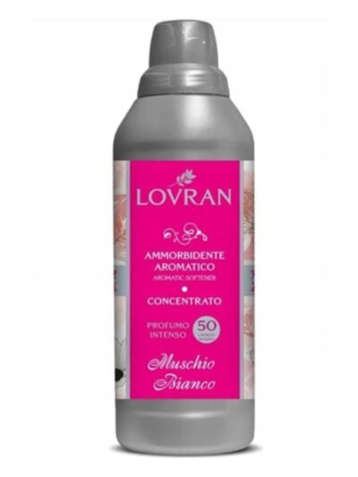 Audinių minkštiklis LOVRAN CONCENTRATE MUSCHIO BIANCO, 1 l, 50 skalbimų